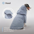 Load image into Gallery viewer, Tribeca adjustable velcro raincoat - Light Blue
