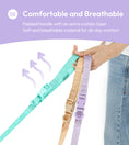 Load image into Gallery viewer, PADDED  ACTIVE  PET LEASH  - MINT PURPLE
