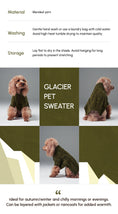 Load image into Gallery viewer, GLACIER PET SWEATER - OLIVE GREEN
