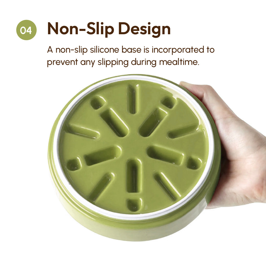[Macaroni] Slow Feeder Dog Bowls - Yellow / Frozen Blue / Purple