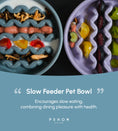 Load image into Gallery viewer, [Macaroni] Slow Feeder Dog Bowls - Yellow / Frozen Blue / Purple
