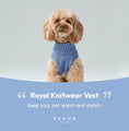 Load image into Gallery viewer, Pet Sweater Vest - Ice Blue
