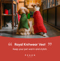 Load image into Gallery viewer, Pet Sweater Vest - Red
