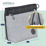 Katziela Expandable Pet Treat Pouch - Hands Free Dog Treat Pouch, Quick Access Magnet Closure - Anti Spill Dog Treat Bag - Treat Pouches for Pet Training, Adjustable Shoulder Strap & Belt Clip