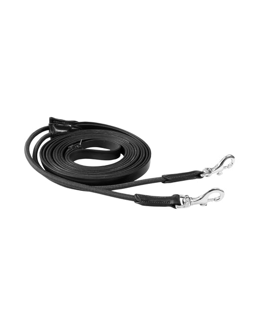 ExionPro Leather Draw Reins with Round Elastic