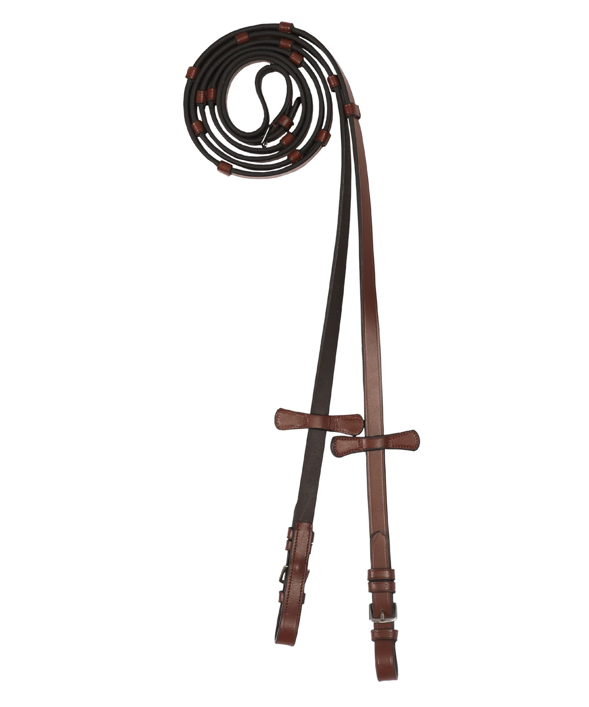 ExionPro Leather Reins with Seven Hand Stoppers