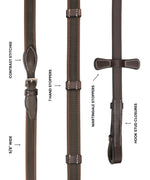 ExionPro Rubberized Web Reins 