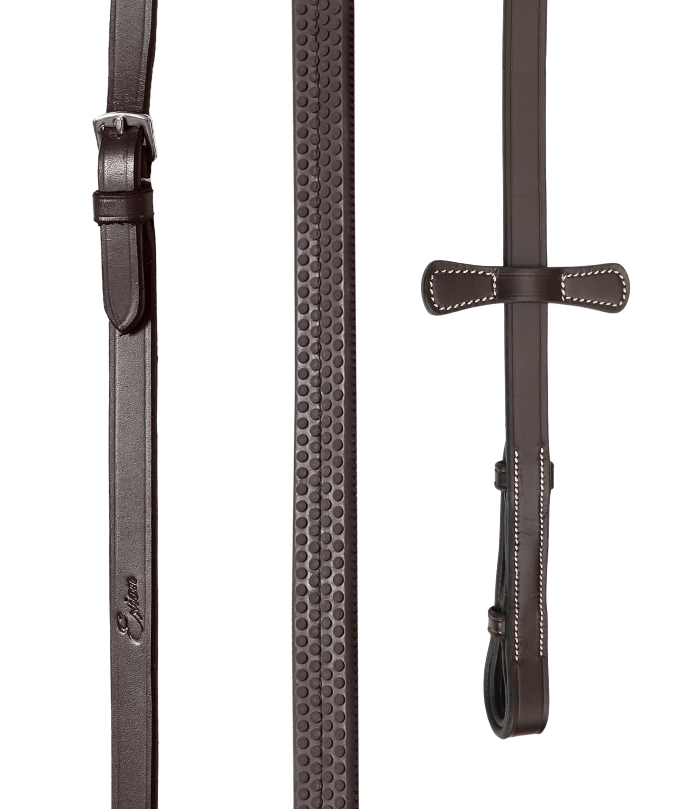 ExionPro Designer Stitched Mono Crown Piece Snaffle Bridle With Rubber Reins - Southlake Paws