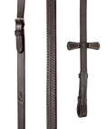Load image into Gallery viewer, ExionPro Designer Fancy Stitched Bridle with Flash and Rubber Reins

