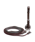 Load image into Gallery viewer, ExionPro Rope & Leather Draw Reins with Girth Ring
