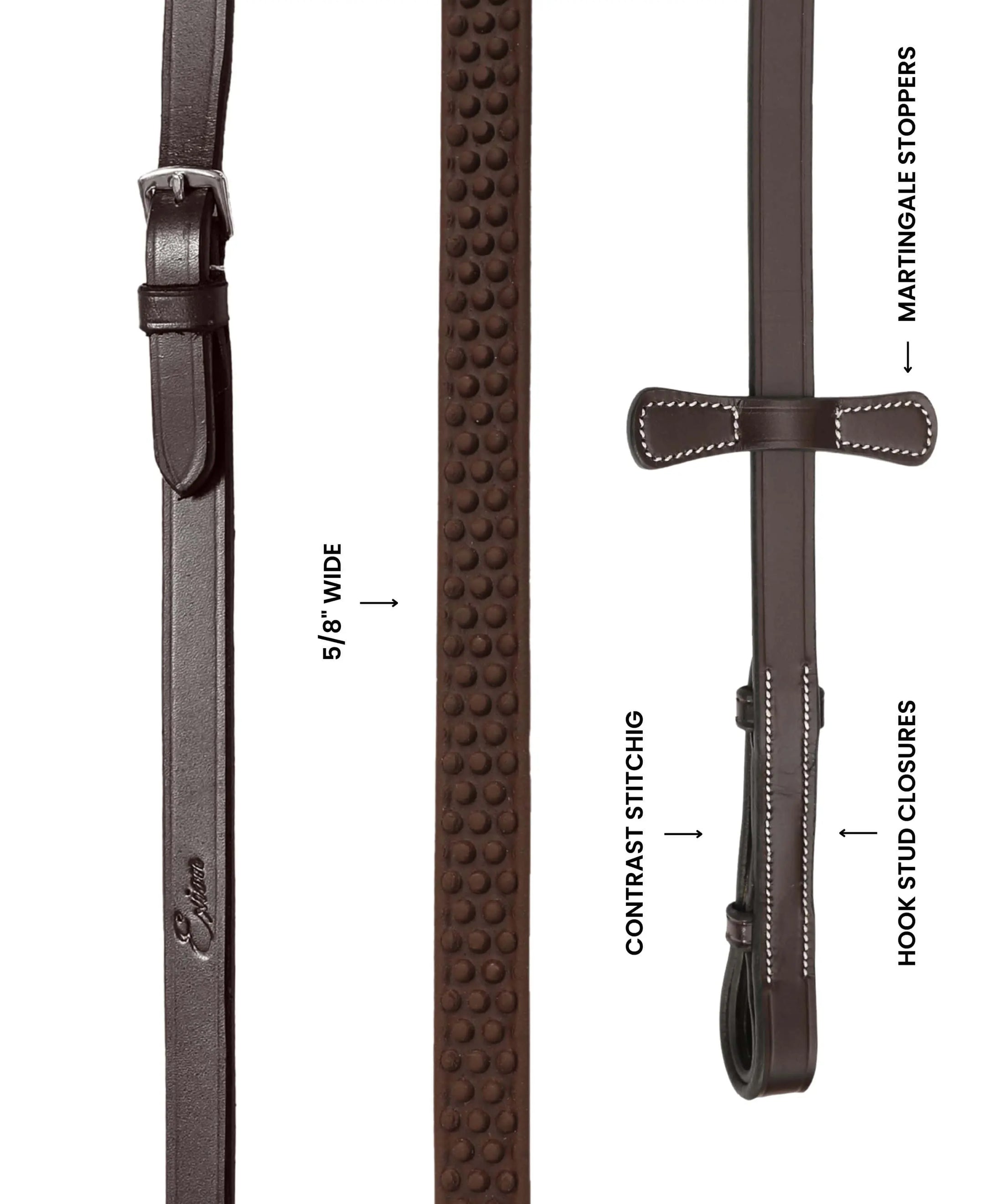 ExionPro Dotted Rubber Reins 