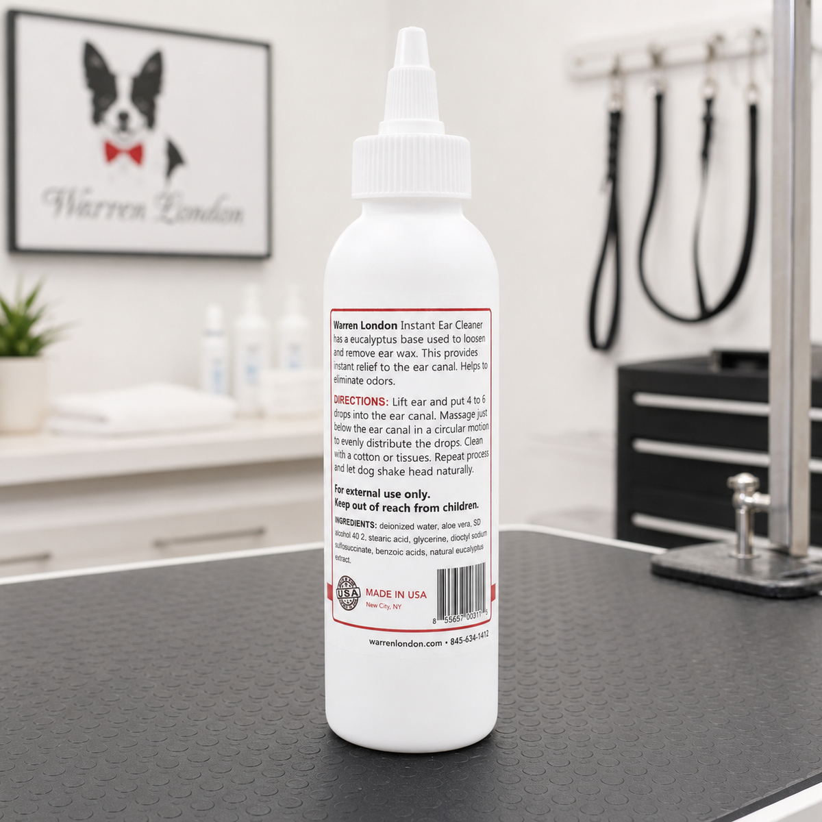 Instant Ear Cleaner For Dogs 4 oz or 12 oz - Removes Wax and Odor
