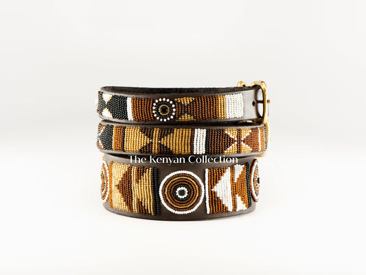TKC Earth Beaded Dog Collar