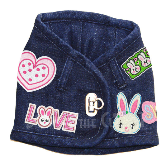 Easter Bunnies Denim Harness Vest alternate view