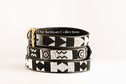 TKC Ebony & Ivory Beaded Dog Collar