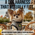 Load image into Gallery viewer, EcoBark Step In Dog Harness - XXXS to Small Breeds- Reflective Soft Mesh Harness for Teacup, Small Dogs and Puppies / Houndstooth
