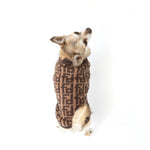 Brown Monogram Sweater