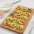 Load image into Gallery viewer, Emoji Peanut Butter Organic Dog Cookies
