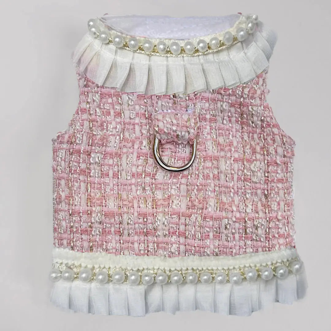 Envogue Dog Pearl Faux Fur Handmade Handmade in the USA Harness - Designer Dog Harness from Southlake Paws