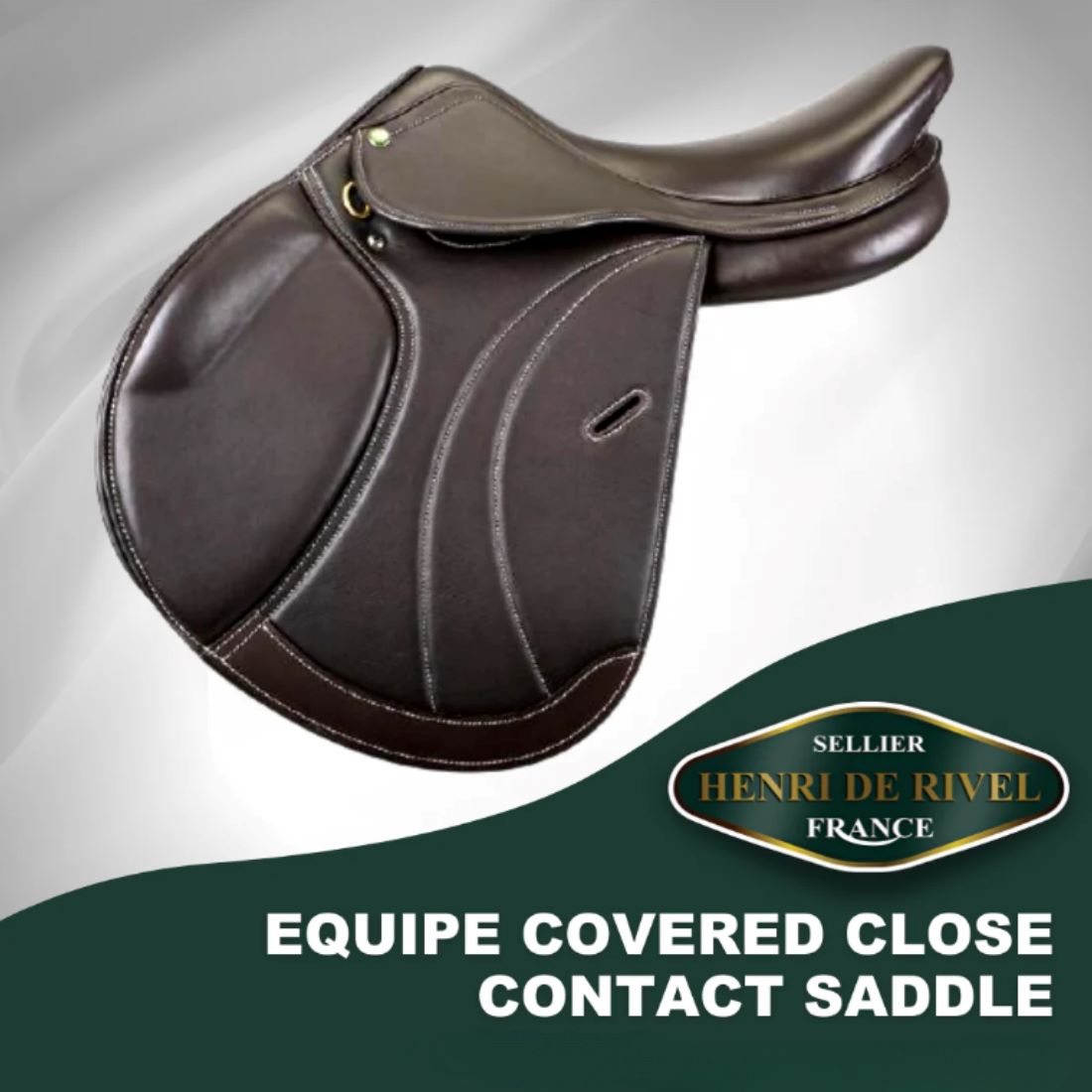 Henri De Rivel Equipe Covered Close Contact IGP Saddle - image 3