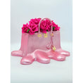 Load image into Gallery viewer, Sugar Bag Vase - Metallic Pink Melting Design - metallic pink melting sugar bag vase, luxury vase, product image 3
