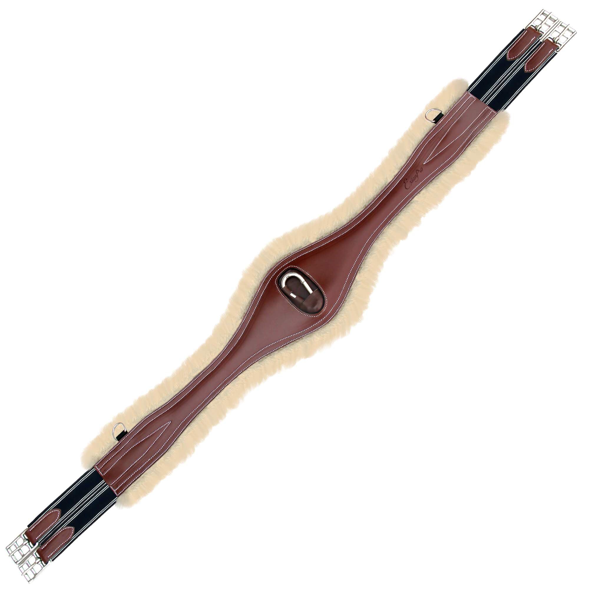 ExionPro 'Snap' Over Lay Girth - Navy Blue Elastic with White Lines