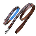 Load image into Gallery viewer, ExionPro Dark Blue Bling Dog Collar With Leash
