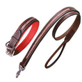 Load image into Gallery viewer, ExionPro Red Bling Padded Dog Collar With Dog Leash
