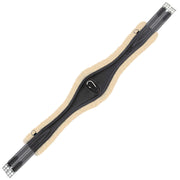 ExionPro 'Snap' Over Lay Girth - Grey Elastic with White Lines