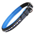 Load image into Gallery viewer, ExionPro White & Blue Bling Dog Collar
