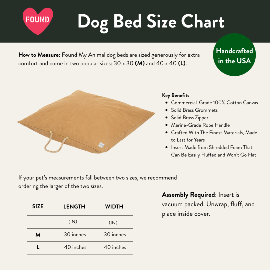 Khaki Waxed Cotton Canvas Dog Bed - image 2