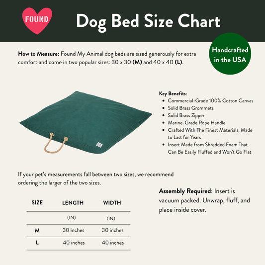 Pine Waxed Cotton Canvas Dog Bed - image 2