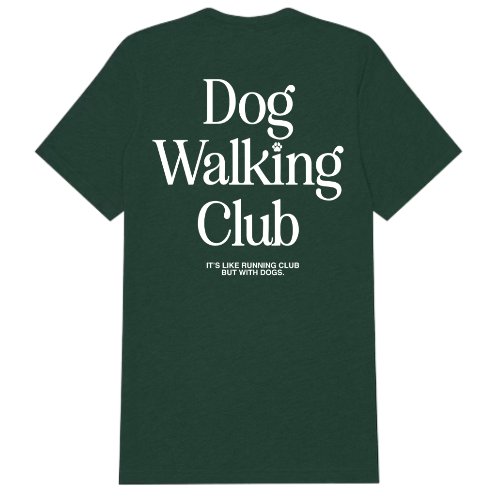 Dog Walking Club T-Shirt | Present for Dog Lovers & Owners