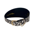 Load image into Gallery viewer, Black & White 3” Wide Style Snake Collar
