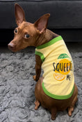Load image into Gallery viewer, Parisian Pet 'Squeeze Me' Dog Shirt – Playful Graphic Pet T-Shirt for Dogs & Cats, Yellow

