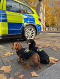Load image into Gallery viewer, Parisian Pet 'Police' K-9 Unit Dog Outfit – Comfortable Uniform for Small Dogs & Cats, Black

