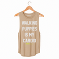 Load image into Gallery viewer, Walking Puppies is my Cardio | Women's Sleeveless Made in USA
