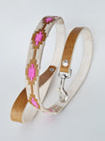 Load image into Gallery viewer, Dog Leashe Pink and Rawhide

