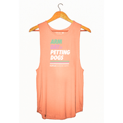 Arm Day = Petting Dogs Tank Top | Gift for Dog Lovers & Dog Moms