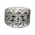 Load image into Gallery viewer, White & Black 4 Wide Snake Collar
