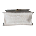 Load image into Gallery viewer, Cosmo Horse Handle Handbag In Iridescent White Python
