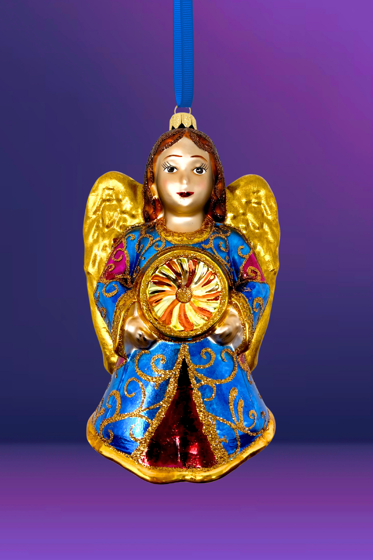 Faith Angel Glass Ornament