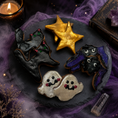Load image into Gallery viewer, Familiar Friends Halloween Dog Cookies | Organic Handmade Dog Treats
