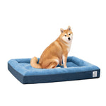 Deep Sleep Orthopedic Dog Bed Royal Blue: Large: L39 x W28 x H6 (in)