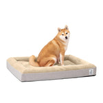 Deep Sleep Orthopedic Dog Bed Tan: Large: L39 x W28 x H6 (in)