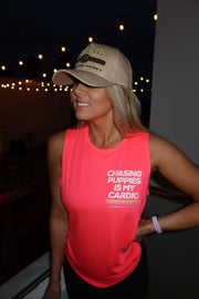 Chasing Puppies Is My Cardio Relaxed Women’s Tank | Gift for Dog Lovers