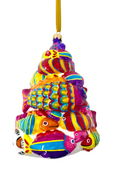 Load image into Gallery viewer, Festival of Fish Tree Glass Ornament
