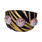 Glam Black & Gold Zebra