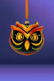 Fire Owl Polish Glass Ornament 