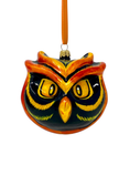 Load image into Gallery viewer, Fire Owl Polish Glass Ornament 
